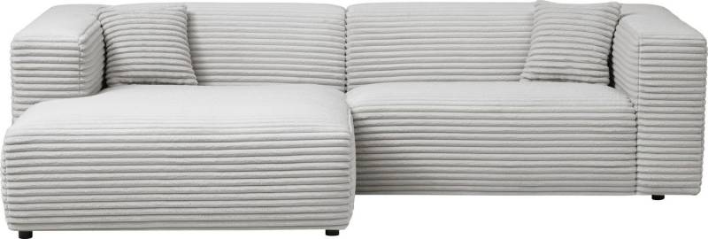 andas Polsterecke BAKELS, Ecksofa-Set mit Hocker, L-Form mit Schlaffunktion, Ecksofa-Set (incl. Hocker) im trendigen Megacord von andas