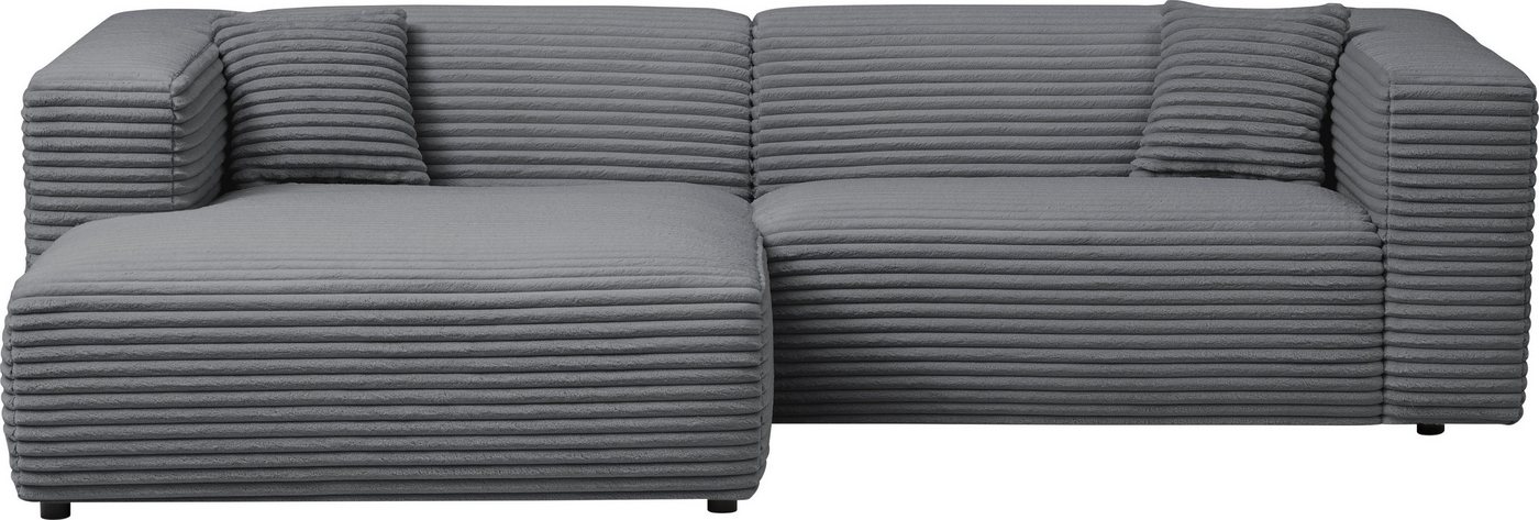 andas Polsterecke BAKELS, Ecksofa-Set mit Hocker, L-Form mit Schlaffunktion, Ecksofa-Set (incl. Hocker) im trendigen Megacord von andas