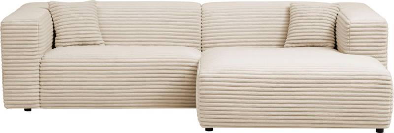 andas Polsterecke BAKELS, Ecksofa-Set mit Hocker, L-Form mit Schlaffunktion, Ecksofa-Set (incl. Hocker) im trendigen Megacord von andas