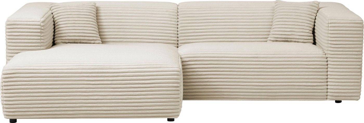 andas Polsterecke BAKELS, Ecksofa-Set mit Hocker, L-Form mit Schlaffunktion, Ecksofa-Set (incl. Hocker) im trendigen Megacord von andas