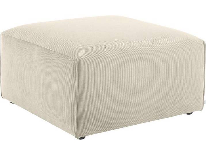 andas Polsterhocker Nöre, Modul - zum Zusammenstellen; in vielen Bezugsqualitäten und Farben, beige, beige von andas