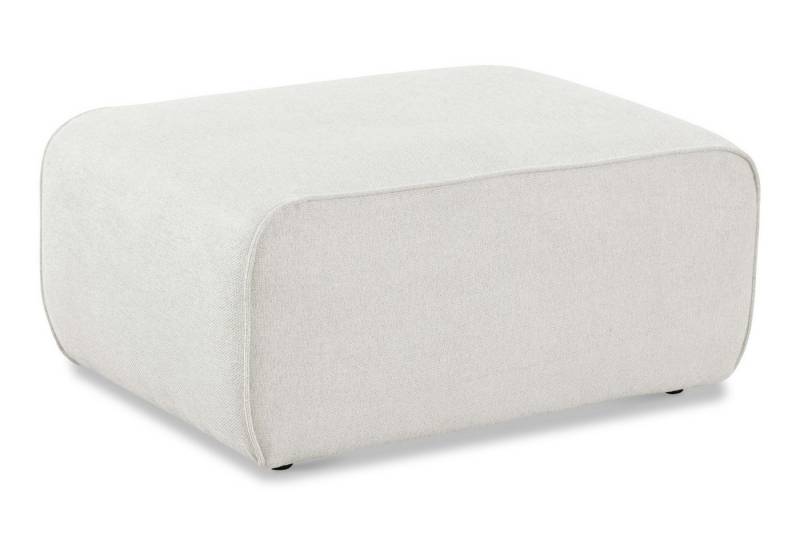 andas Polsterhocker Noord 92/66 cm, mit Kedernaht, schöne Serienergänzung von andas
