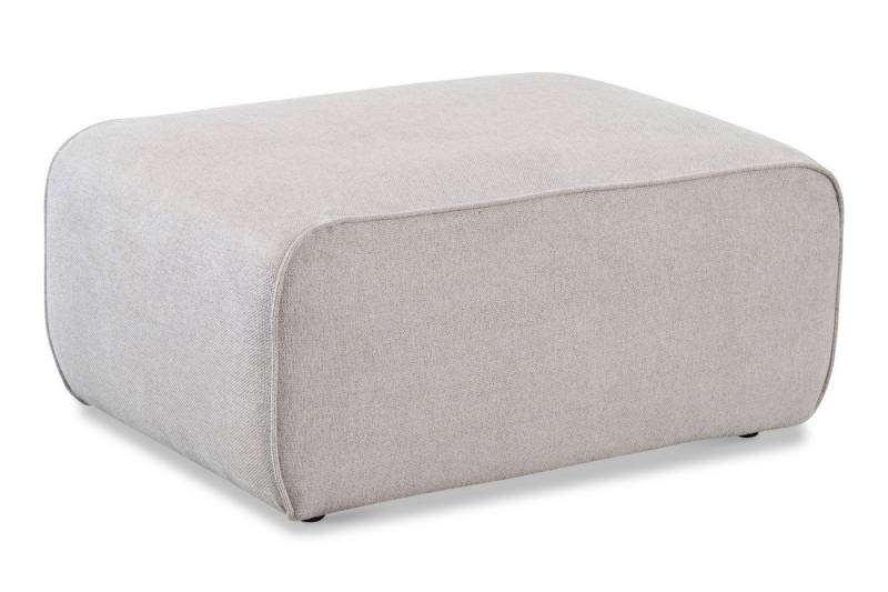 andas Polsterhocker Noord 92/66 cm, mit Kedernaht, schöne Serienergänzung von andas