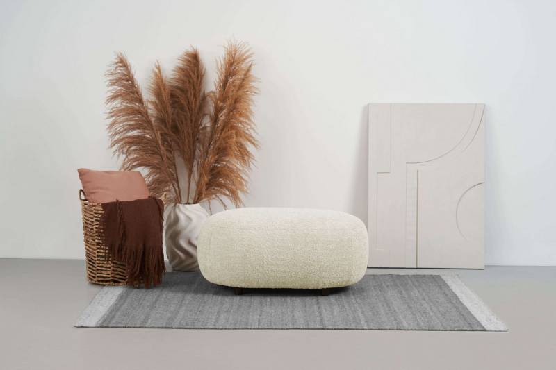 andas Polsterhocker Ostrup, schlichtes modernes Design, in verschiedenen Farben von andas
