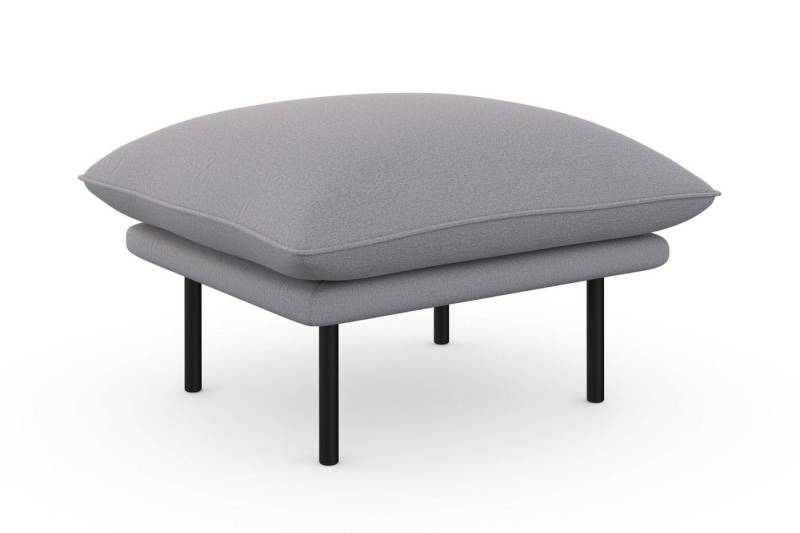 andas Polsterhocker Stine, Besonderes Design durch Kissenoptik und Keder, by Morten Georgsen von andas
