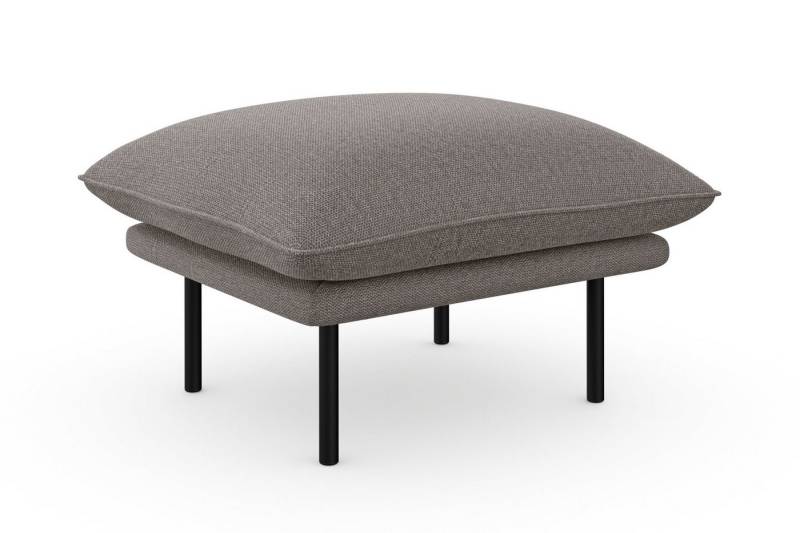 andas Polsterhocker Stine, Besonderes Design durch Kissenoptik und Keder, by Morten Georgsen von andas