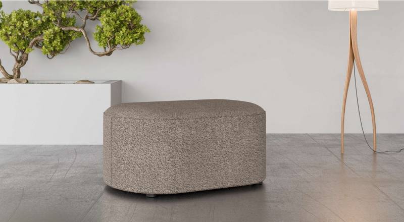 andas Polsterhocker Polsterhocker Tvinne, mit Wellenunterfederung, passend zum Ecksofa, auch in Bouclé, B/T/H: 90/50/44 cm von andas
