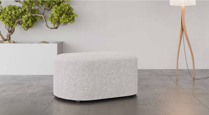 andas Polsterhocker Polsterhocker Tvinne, mit Wellenunterfederung, passend zum Ecksofa, auch in Bouclé, B/T/H: 90/50/44 cm von andas