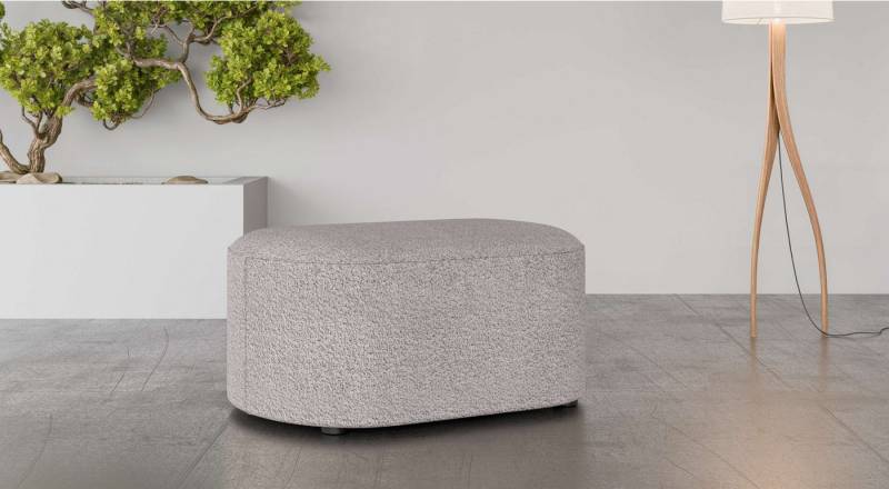 andas Polsterhocker Polsterhocker Tvinne, mit Wellenunterfederung, passend zum Ecksofa, auch in Bouclé, B/T/H: 90/50/44 cm von andas