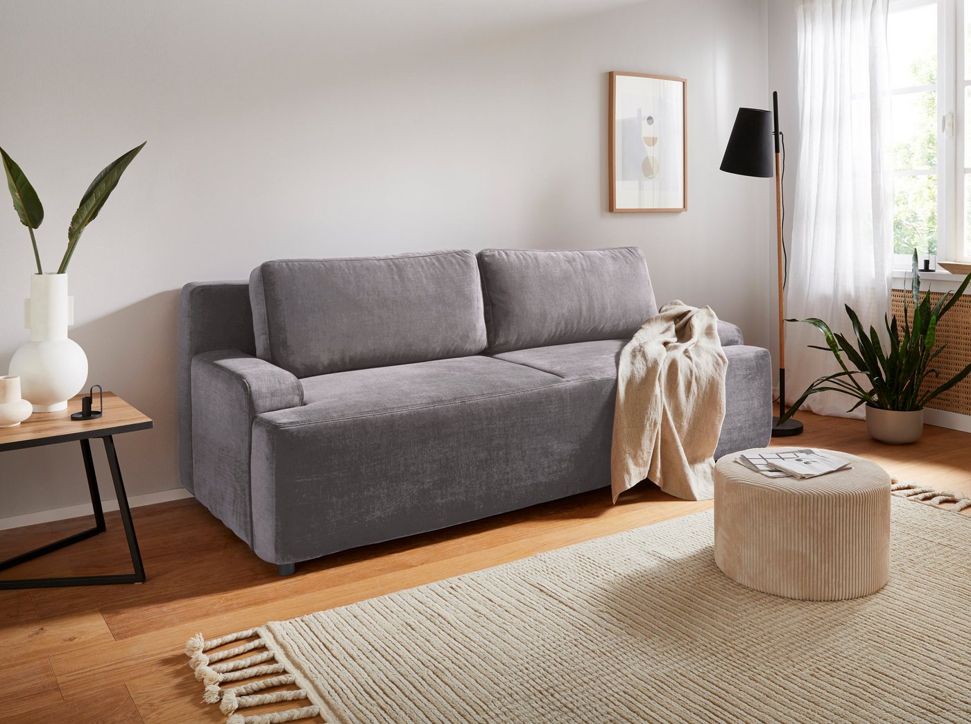 andas Schlafsofa Halbschlaf, mit Bettfunktion und Bettkasten andas Schlafsofa Halbschlaf, mit Bettfunktion und Bettkasten von andas