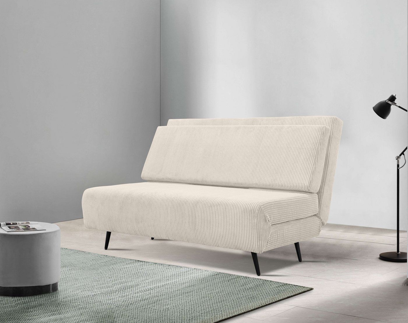 andas Schlafsofa Linnea, Daybed mit aufklappbarer Liegefläche, in Webstoff, Veloursstoff, Cord andas Schlafsofa Linnea, Daybed mit aufklappbarer Liegefläche, in Webstoff, Veloursstoff, Cord von andas