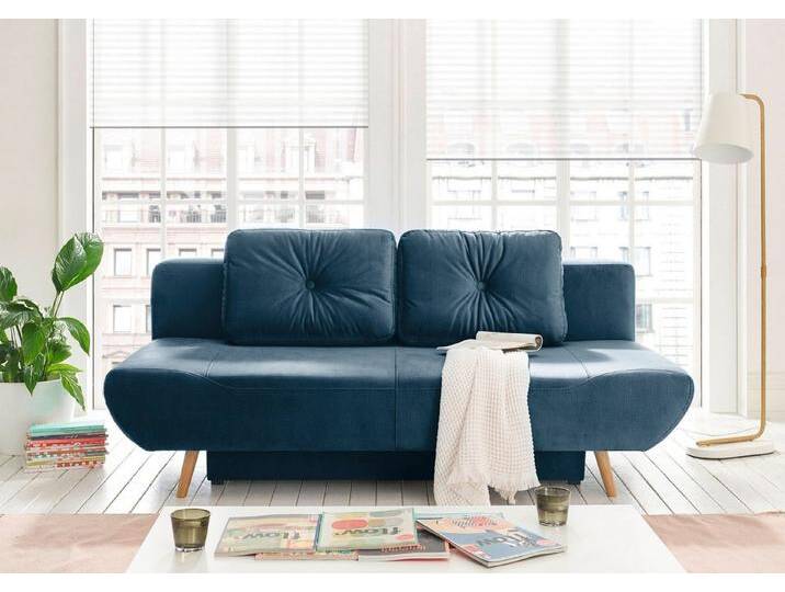 andas Schlafsofa Segmon, einfach in ein bequemes Bett umwandeln, inklusive Bettkasten, blau, Blau/ Petrol dunkel andas Schlafsofa Segmon, einfach in ein bequemes Bett umwandeln, inklusive Bettkasten, blau, Blau/ Petrol dunkel von andas