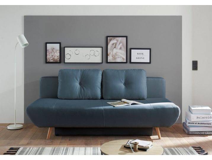 andas Schlafsofa Segmon, einfach in ein bequemes Bett umwandeln, inklusive Bettkasten, blau braun, Dunkelblau andas Schlafsofa Segmon, einfach in ein bequemes Bett umwandeln, inklusive Bettkasten, blau braun, Dunkelblau von andas