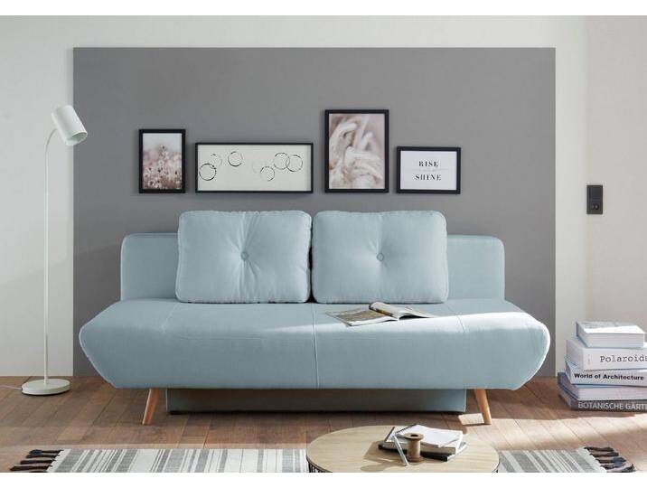 andas Schlafsofa Segmon, einfach in ein bequemes Bett umwandeln, inklusive Bettkasten, blau grau, Graublau andas Schlafsofa Segmon, einfach in ein bequemes Bett umwandeln, inklusive Bettkasten, blau grau, Graublau von andas