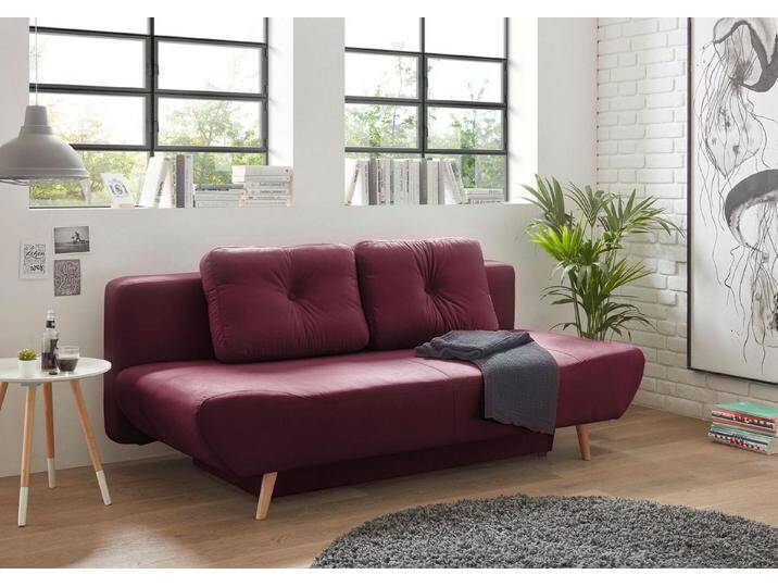 andas Schlafsofa Segmon, einfach in ein bequemes Bett umwandeln, inklusive Bettkasten, braun rot, Braunrot andas Schlafsofa Segmon, einfach in ein bequemes Bett umwandeln, inklusive Bettkasten, braun rot, Braunrot von andas