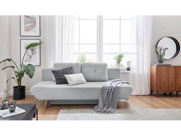 andas Schlafsofa Segmon, einfach in ein bequemes Bett umwandeln, inklusive Bettkasten, grau, Hellgrau andas Schlafsofa Segmon, einfach in ein bequemes Bett umwandeln, inklusive Bettkasten, grau, Hellgrau von andas