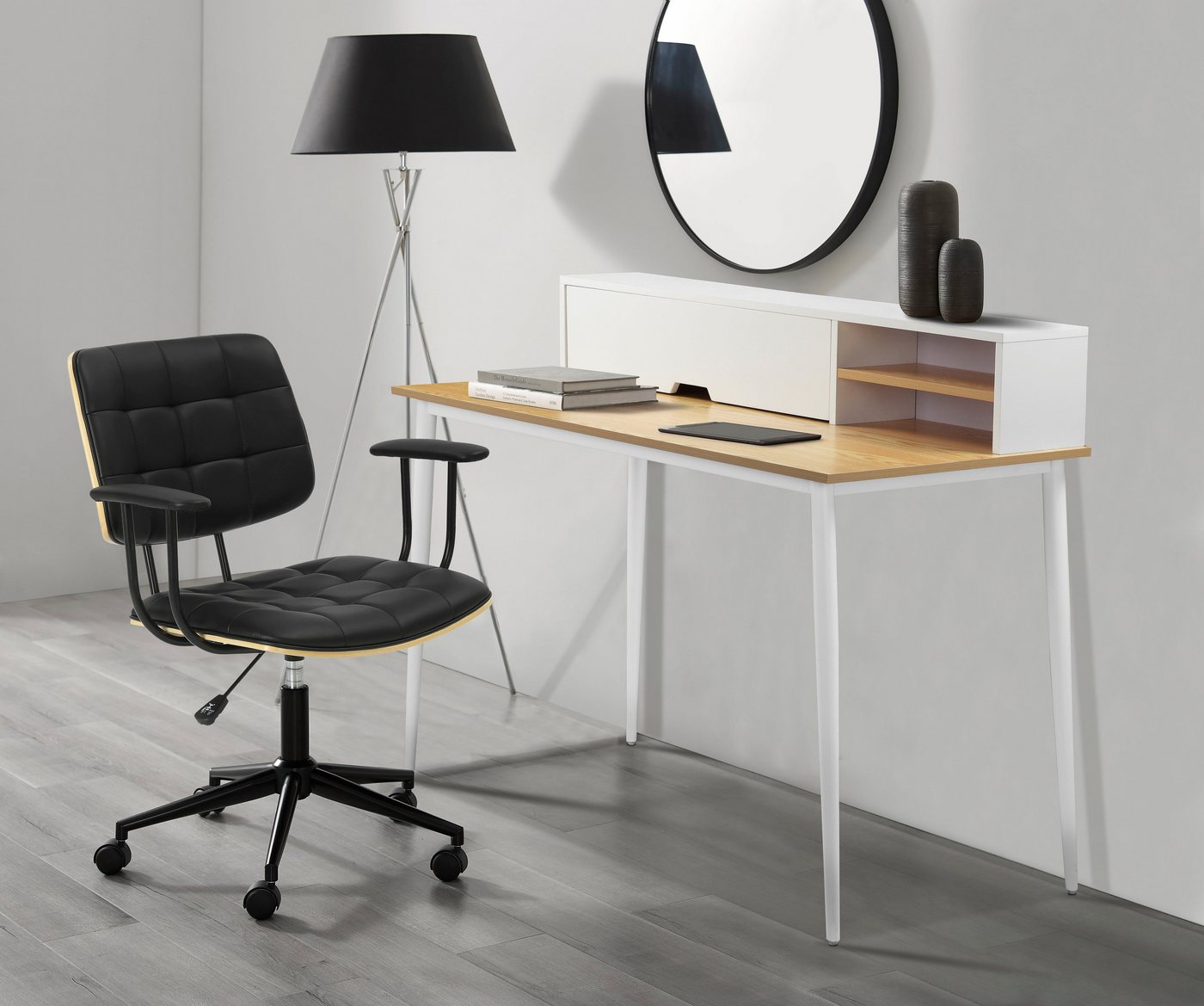 andas Schreibtisch GRAVA, Breite 120 cm, Schreibtischaufsatz, Kabeldurchlass hinter der Klappe andas Schreibtisch GRAVA, Breite 120 cm, Schreibtischaufsatz, Kabeldurchlass hinter der Klappe von andas