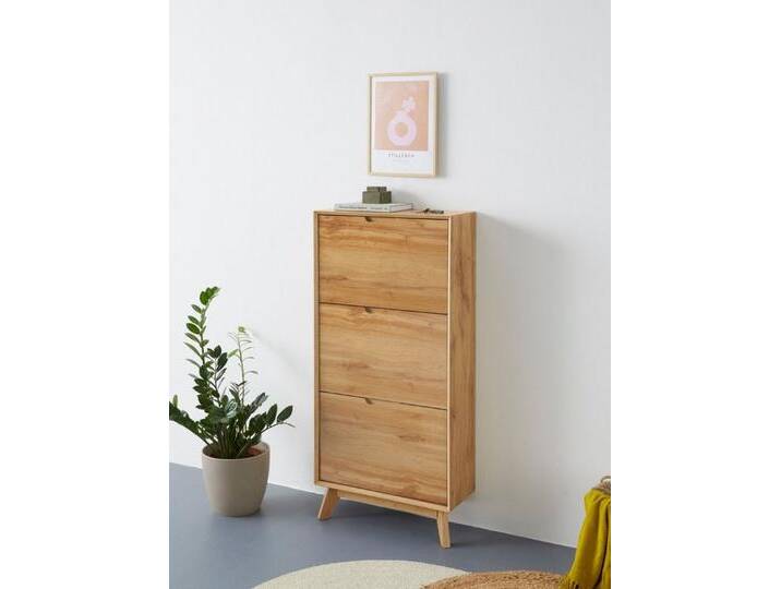 andas Schuhschrank Pandrup mit 3 Klappen, ca. 5 Paar Schuhe pro Klappe, Höhe 125 cm, beige, Wotan Eiche andas Schuhschrank Pandrup mit 3 Klappen, ca. 5 Paar Schuhe pro Klappe, Höhe 125 cm, beige, Wotan Eiche von andas