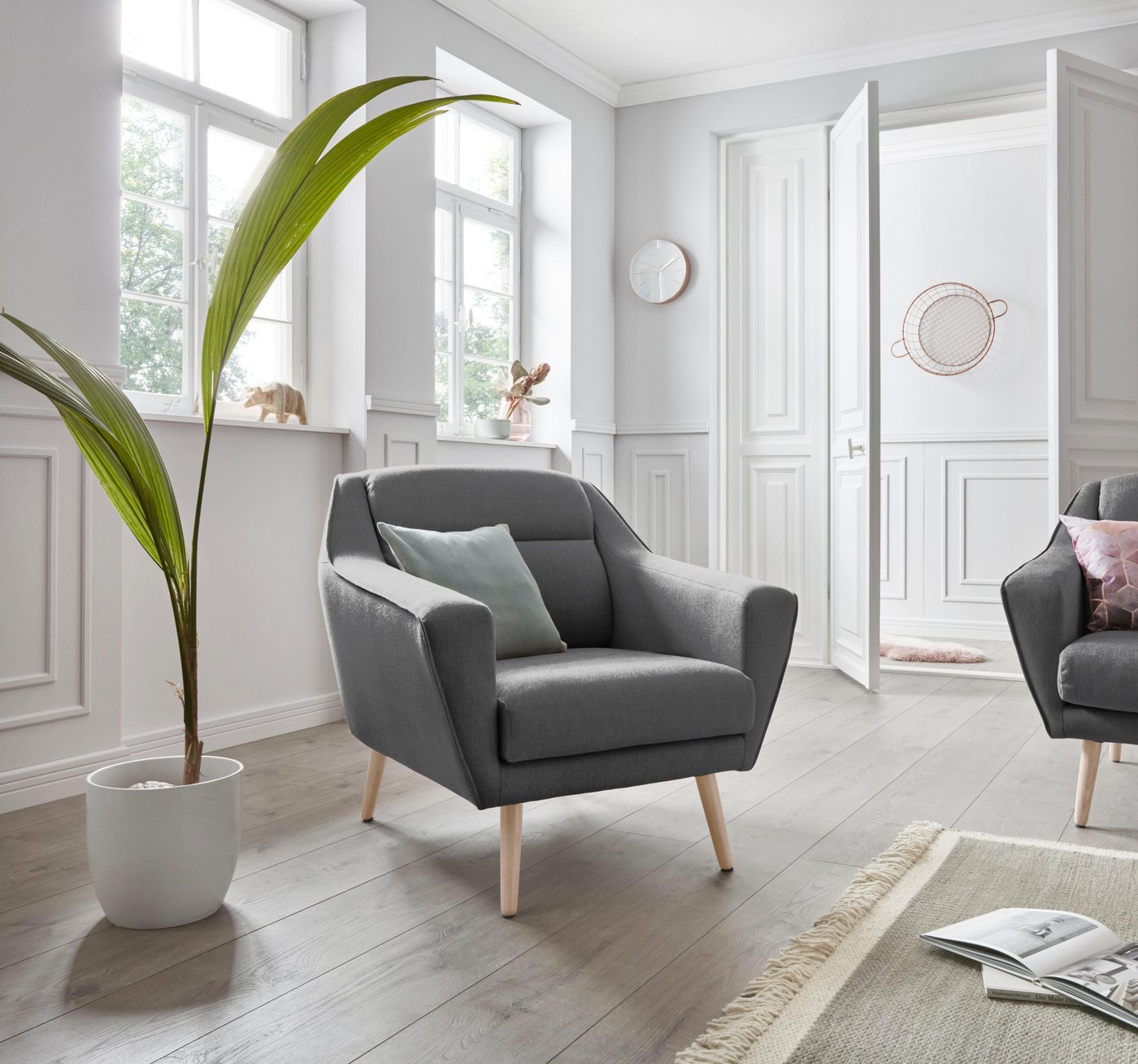 OTTO home Sessel Bille, mit Naht im Rückenkissen und Eiche-Beinen, Design by Morten Georgsen OTTO home Sessel Bille, mit Naht im Rückenkissen und Eiche-Beinen, Design by Morten Georgsen von OTTO home