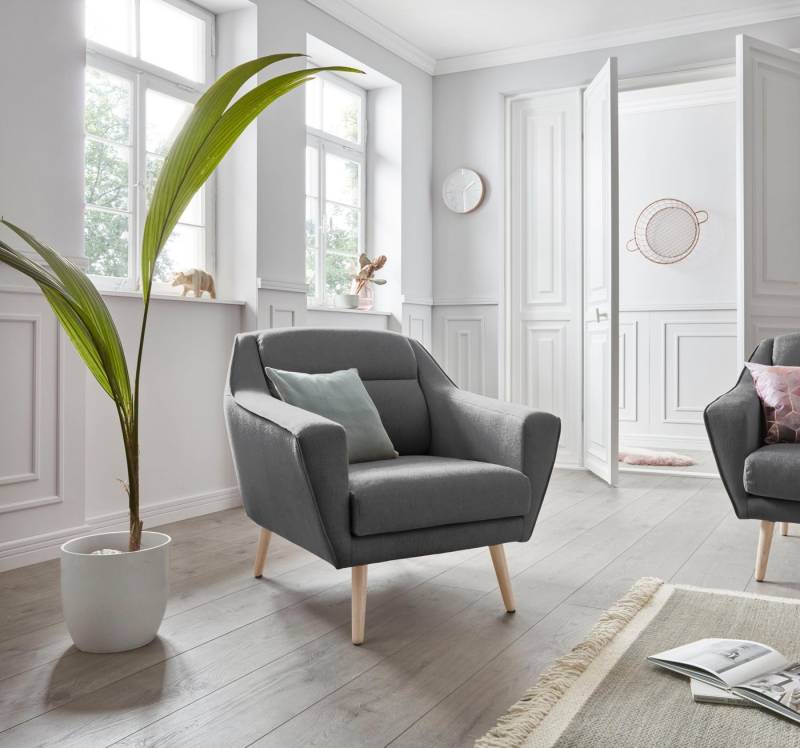 OTTO home Sessel Bille, mit Naht im Rückenkissen und Eiche-Beinen, Design by Morten Georgsen OTTO home Sessel Bille, mit Naht im Rückenkissen und Eiche-Beinen, Design by Morten Georgsen von OTTO home