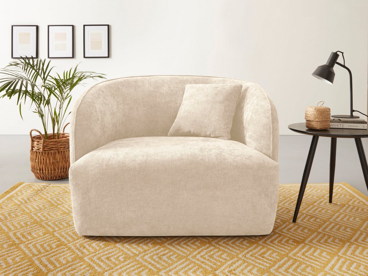 andas Sessel Knautschzone, auch mit Bouclé-Bezug andas Sessel Knautschzone, auch mit Bouclé-Bezug von andas