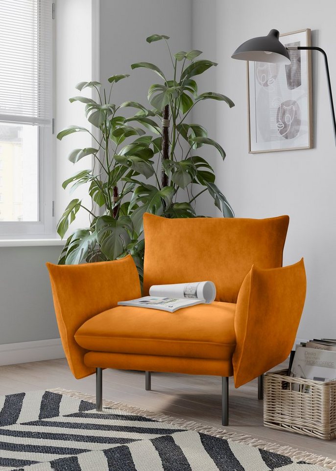 andas Sessel Stine Cocktailsessel, Besonderes Design durch Kissenoptik und Keder, by Morten Georgsen von andas