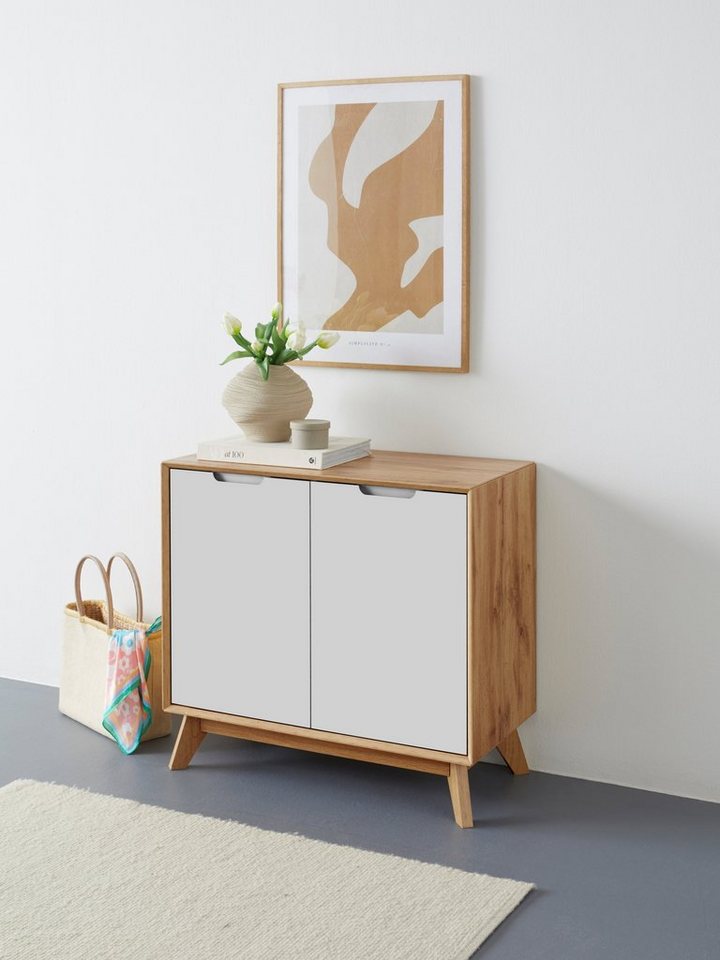 andas Sideboard Pandrup, mit 2 Türen und 2 verstellbare Einlegeböden, B:80 cm, H:75 cm von andas