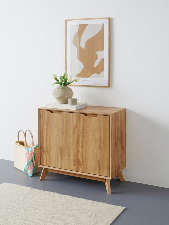 andas Sideboard Pandrup, mit 2 Türen und 2 verstellbare Einlegeböden, B:80 cm, H:75 cm von andas