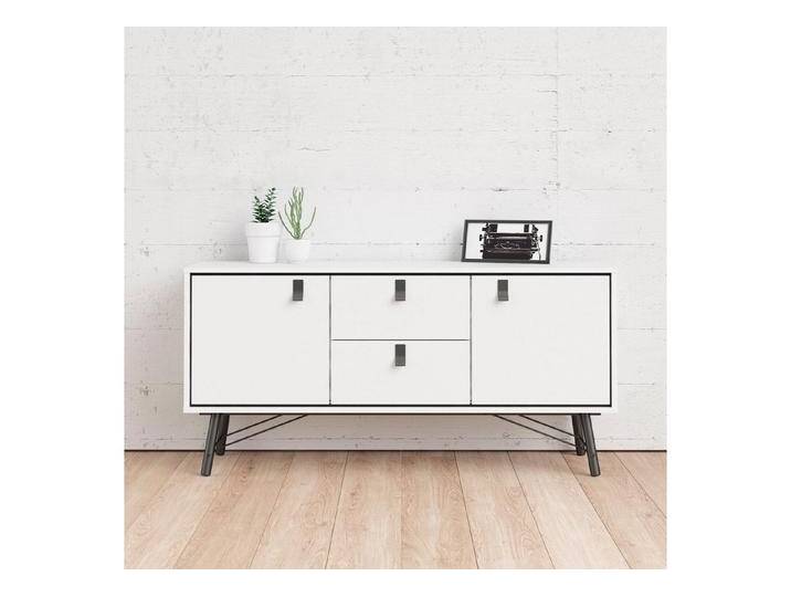 andas Sideboard Ry Aufbewahrung, Schubladenschrank, Breite 150 cm, Höhe 72 cm, Kommode mit 2 Türen und 2 Schubläden, schwarz weiß andas Sideboard Ry Aufbewahrung, Schubladenschrank, Breite 150 cm, Höhe 72 cm, Kommode mit 2 Türen und 2 Schubläden, schwarz weiß von andas