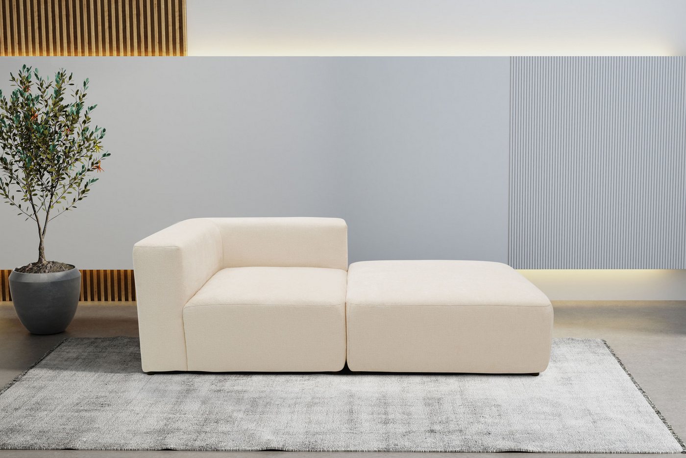 andas Sofa-Eckelement Utvik bestehend aus Eckelement und Hocker, als Modul oder separat verwendbar andas Sofa-Eckelement Utvik bestehend aus Eckelement und Hocker, als Modul oder separat verwendbar von andas