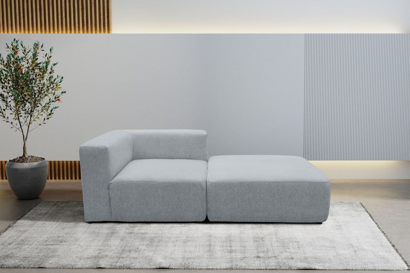 andas Sofa-Eckelement Utvik bestehend aus Eckelement und Hocker, als Modul oder separat verwendbar andas Sofa-Eckelement Utvik bestehend aus Eckelement und Hocker, als Modul oder separat verwendbar von andas