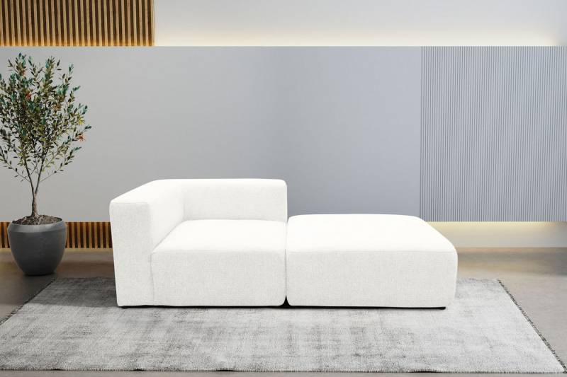 andas Sofa-Eckelement Utvik bestehend aus Eckelement und Hocker, als Modul oder separat verwendbar von andas
