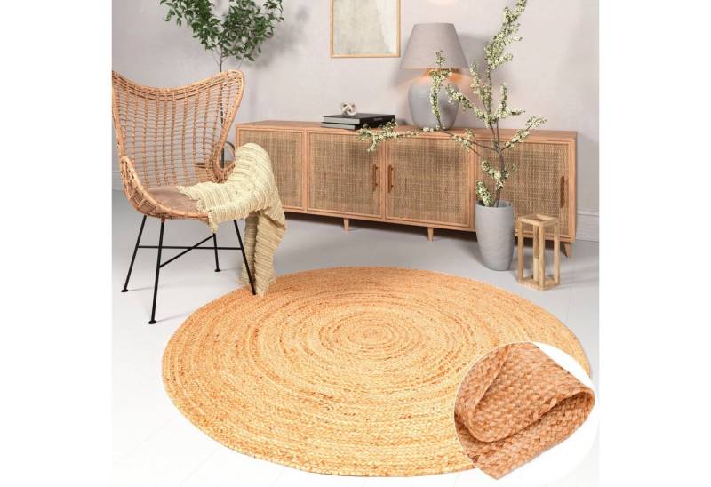 OTTO home Teppich Bjarka, rund, Höhe: 10 mm, meliert, 100% Jute, handgewebt, auch rechteckig erhältlich OTTO home Teppich Bjarka, rund, Höhe: 10 mm, meliert, 100% Jute, handgewebt, auch rechteckig erhältlich von OTTO home