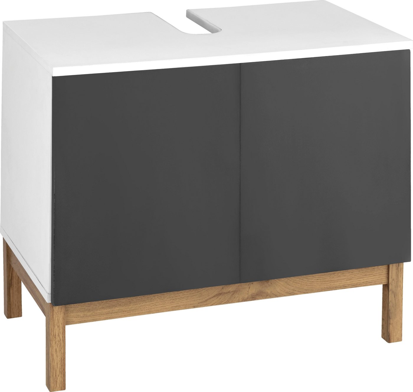 welltime Waschbeckenunterschrank Stian mit 2 Türen und Siphonausschnitt, Breite 60 cm, Höhe 55,5 cm welltime Waschbeckenunterschrank Stian mit 2 Türen und Siphonausschnitt, Breite 60 cm, Höhe 55,5 cm von welltime