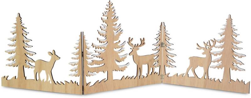 andas Weihnachtsfigur Hilla, Weihnachtsdeko (1 St), Silhouette aus Holz, Höhe ca. 29,5 cm von andas