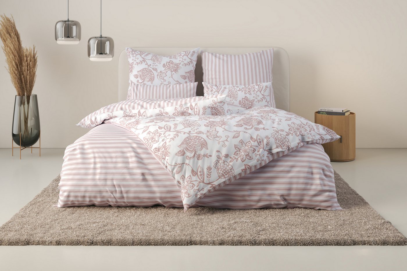 andas Bettwäsche Nordby, Renforcé, 2 teilig, Bettwäsche aus Baumwolle, skandinavisches Design, ab Größe 135x200 cm andas Bettwäsche Nordby, Renforcé, 2 teilig, Bettwäsche aus Baumwolle, skandinavisches Design, ab Größe 135x200 cm von andas