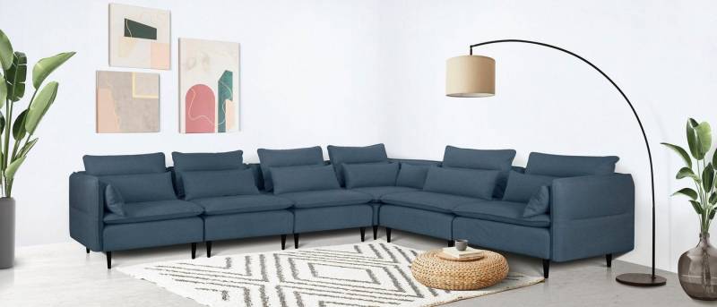 andas Ecksofa ALVIK L-Form, zusammengesetzt aus Modulen, erweiterbar mit Modulen der Serie andas Ecksofa ALVIK L-Form, zusammengesetzt aus Modulen, erweiterbar mit Modulen der Serie von andas