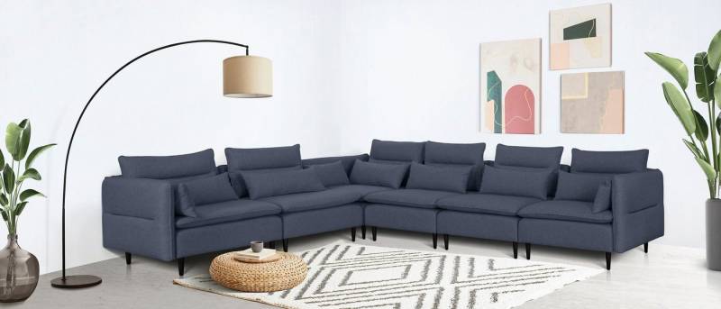 andas Ecksofa ALVIK L-Form, zusammengesetzt aus Modulen, erweiterbar mit Modulen der Serie andas Ecksofa ALVIK L-Form, zusammengesetzt aus Modulen, erweiterbar mit Modulen der Serie von andas