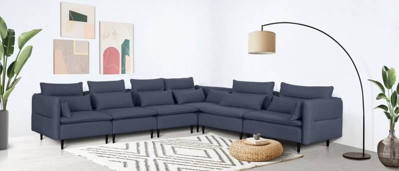 andas Ecksofa ALVIK L-Form, zusammengesetzt aus Modulen, erweiterbar mit Modulen der Serie andas Ecksofa ALVIK L-Form, zusammengesetzt aus Modulen, erweiterbar mit Modulen der Serie von andas