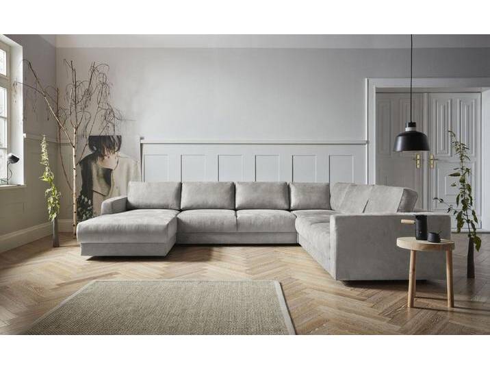 andas Wohnlandschaft Hobro U-Form, in 3 Bezugsqualitäten in vielen Farben, Design by Morten Georgsen, grau, grau andas Wohnlandschaft Hobro U-Form, in 3 Bezugsqualitäten in vielen Farben, Design by Morten Georgsen, grau, grau von andas