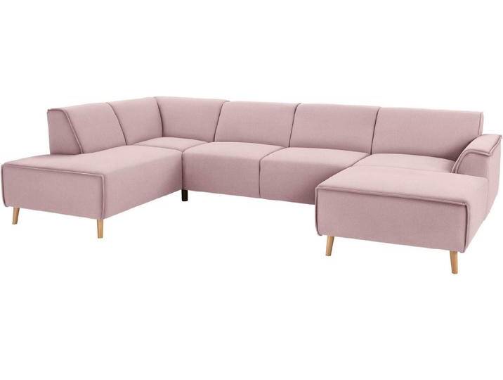 andas Wohnlandschaft Janek Scandic Design, elegant und zeitlos U-Form, mit Federkern und Keder in scandinavischem Design, rosa, flamingo andas Wohnlandschaft Janek Scandic Design, elegant und zeitlos U-Form, mit Federkern und Keder in scandinavischem Design, rosa, flamingo von andas