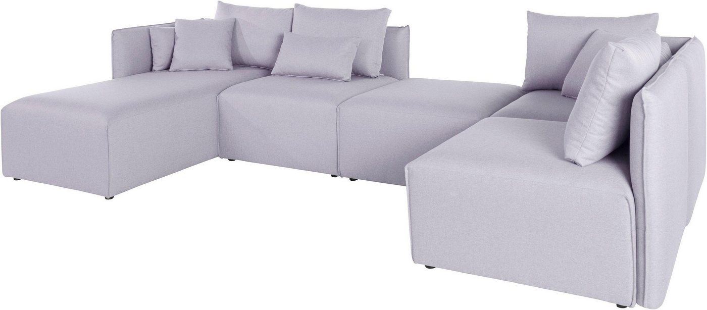 andas Wohnlandschaft Nöre U-Form, 5 Teile, in vielen Bezugsqualitäten und Farben s. auch "Nöre" von andas