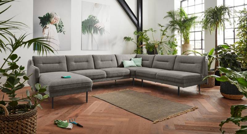 andas Wohnlandschaft Nordfyn U-Form, edles Design in 3 Bezugsqualitäten, Design by Morten Georgsen von andas