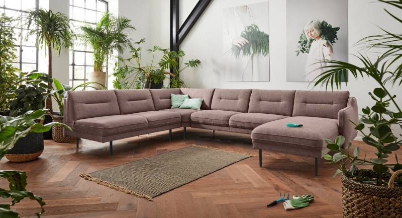 andas Wohnlandschaft Nordfyn U-Form, edles Design in 3 Bezugsqualitäten, Design by Morten Georgsen von andas