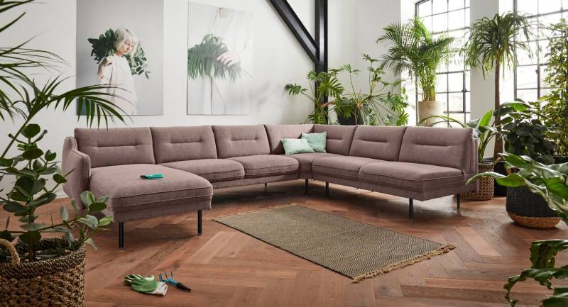 andas Wohnlandschaft Nordfyn U-Form, edles Design in 3 Bezugsqualitäten, Design by Morten Georgsen von andas