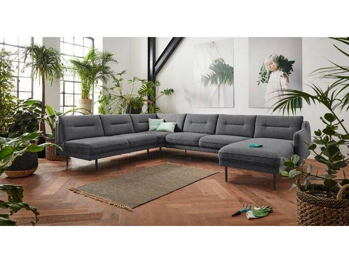 andas Wohnlandschaft Nordfyn U-Form, edles Design in 3 Bezugsqualitäten, Design by Morten Georgsen, grau, anthrazit andas Wohnlandschaft Nordfyn U-Form, edles Design in 3 Bezugsqualitäten, Design by Morten Georgsen, grau, anthrazit von andas