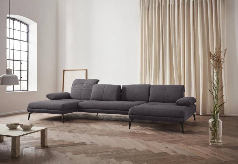 andas Wohnlandschaft Stenlille Multifunktions-Sofa, U-Form, incl. Sitztiefen-, Kopfteil- und Armteilverstellung von andas