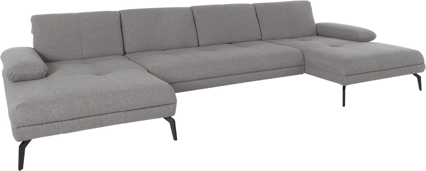 andas Wohnlandschaft Stenlille Multifunktions-Sofa, U-Form, incl. Sitztiefen-, Kopfteil- und Armteilverstellung von andas