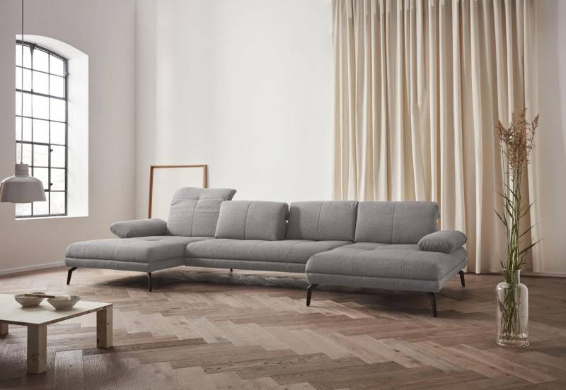 andas Wohnlandschaft Stenlille Multifunktions-Sofa, U-Form, incl. Sitztiefen-, Kopfteil- und Armteilverstellung von andas