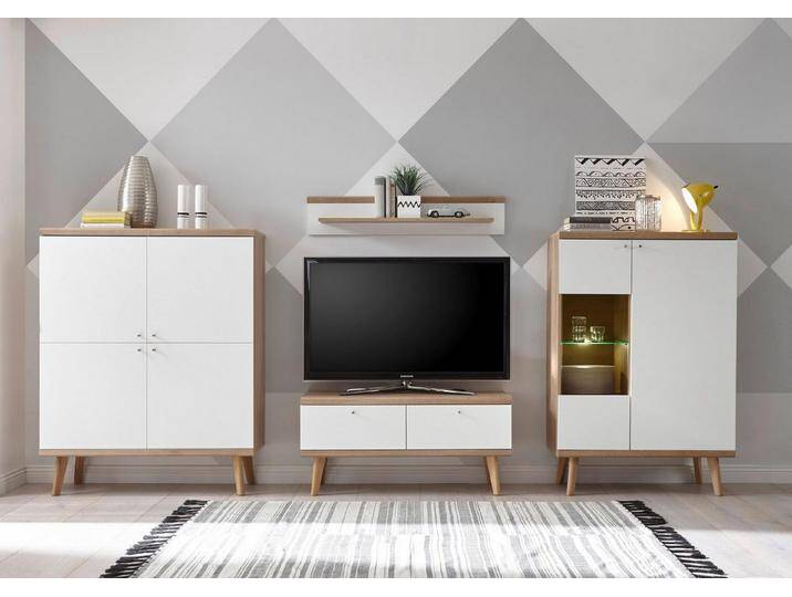 andas Wohnwand Merle, (Set, 4-St), braun von andas